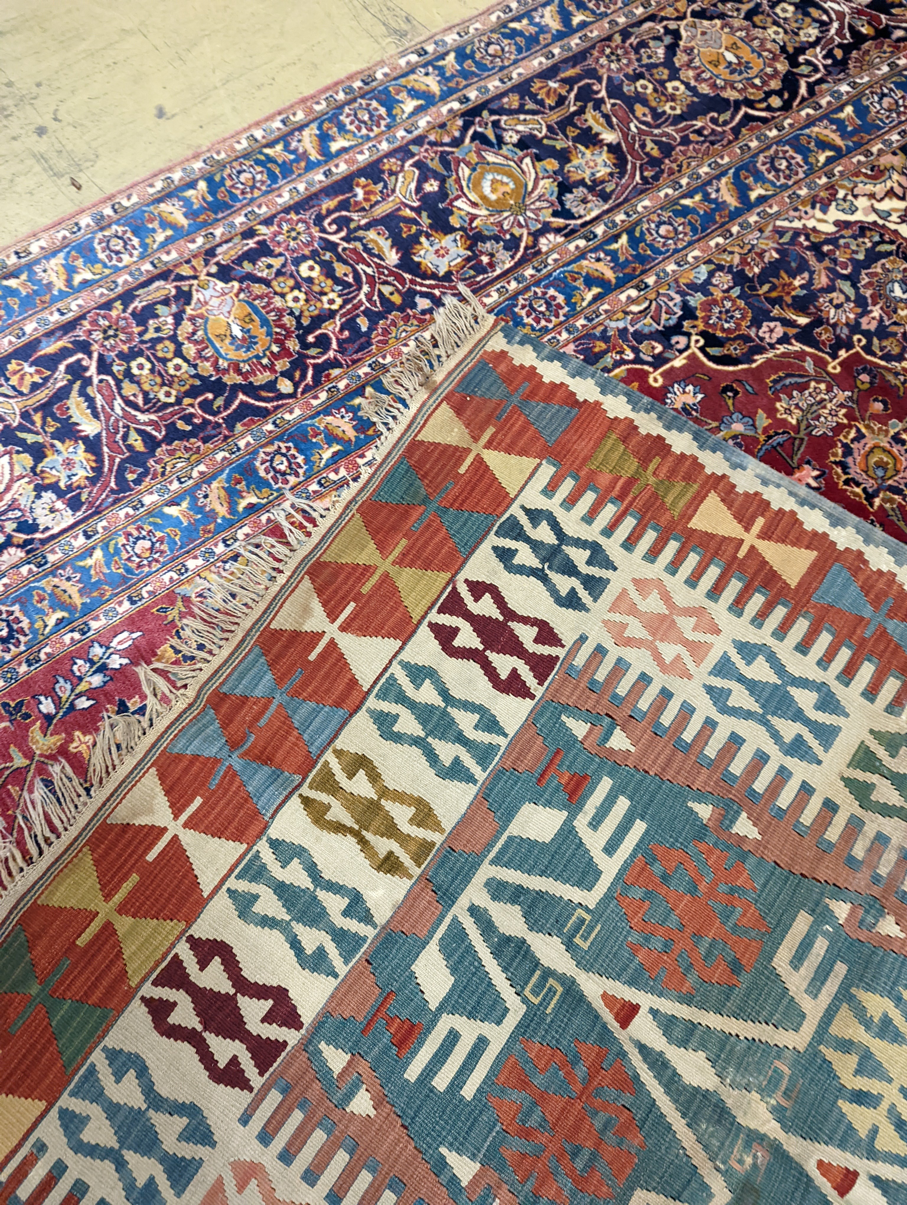 A Soumak Kelim carpet, approx. 240 x 140cm